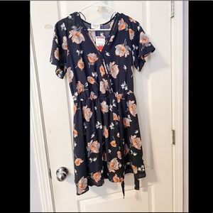 Floral short sleeve dress